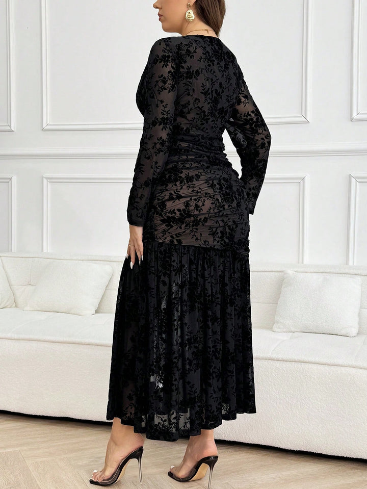 Rochie midi SHEIN, negru