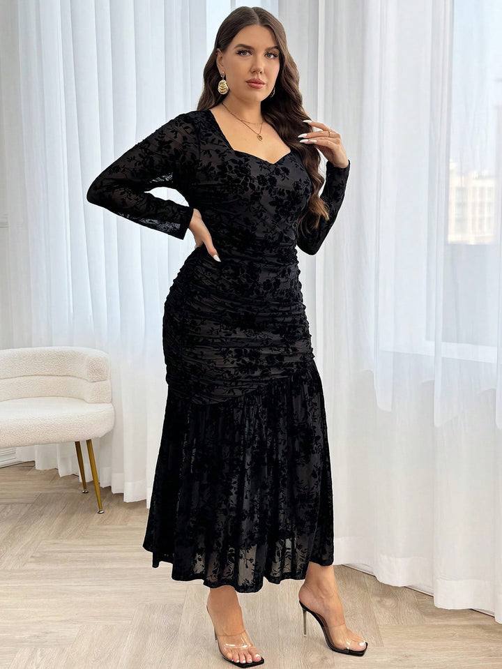 Rochie midi SHEIN, negru