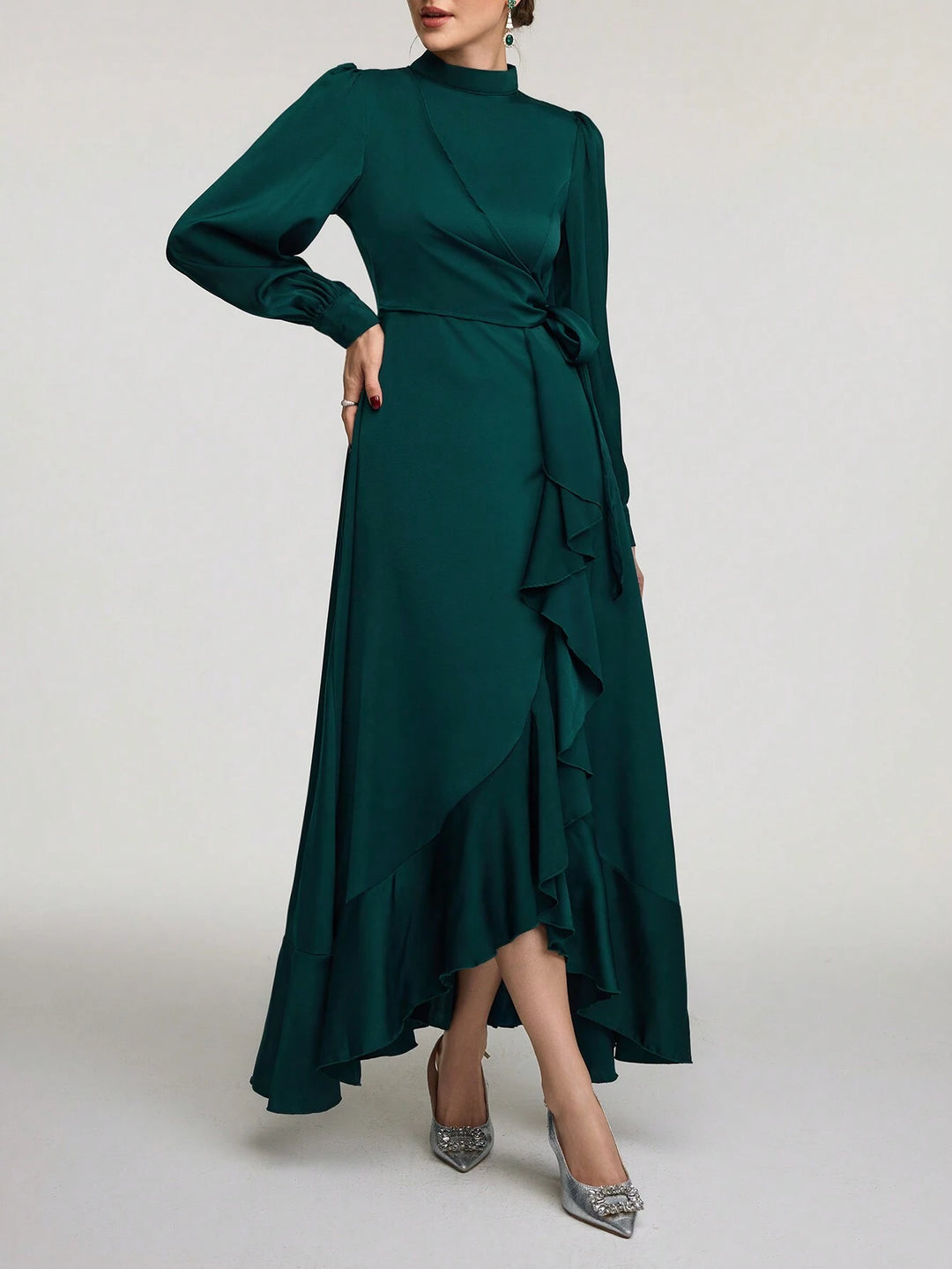 Rochie midi SHEIN, verde
