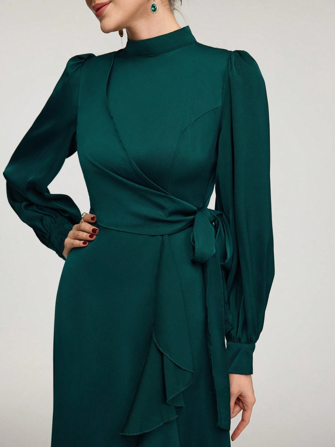 Rochie midi SHEIN, verde