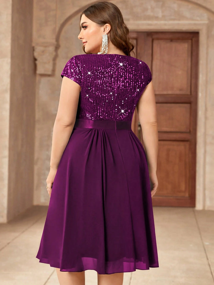 Rochie de ocazie SHEIN, mov