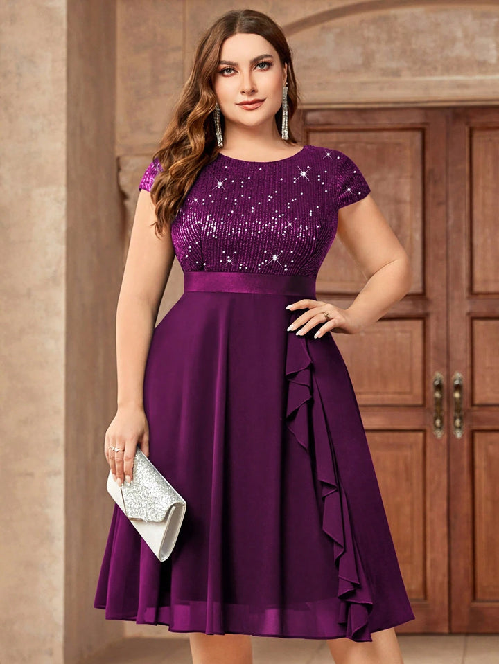 Rochie de ocazie SHEIN, mov