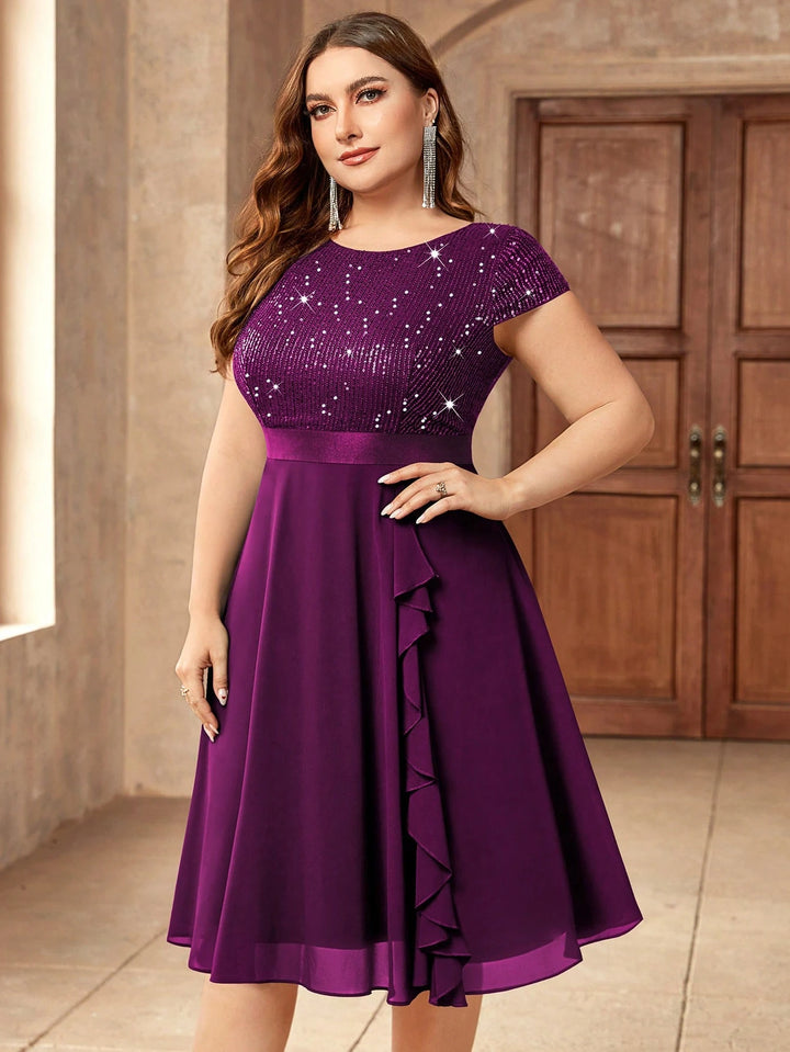 Rochie de ocazie SHEIN, mov