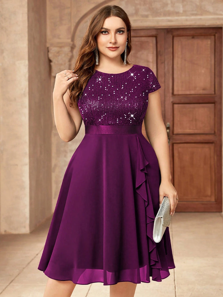 Rochie de ocazie SHEIN, mov