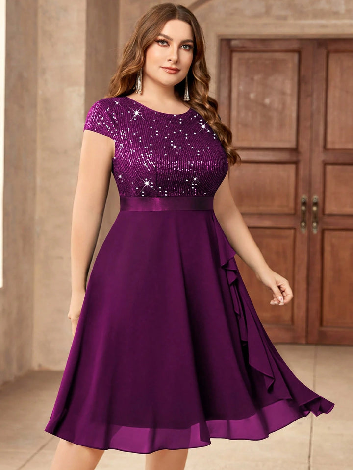 Rochie de ocazie SHEIN, mov