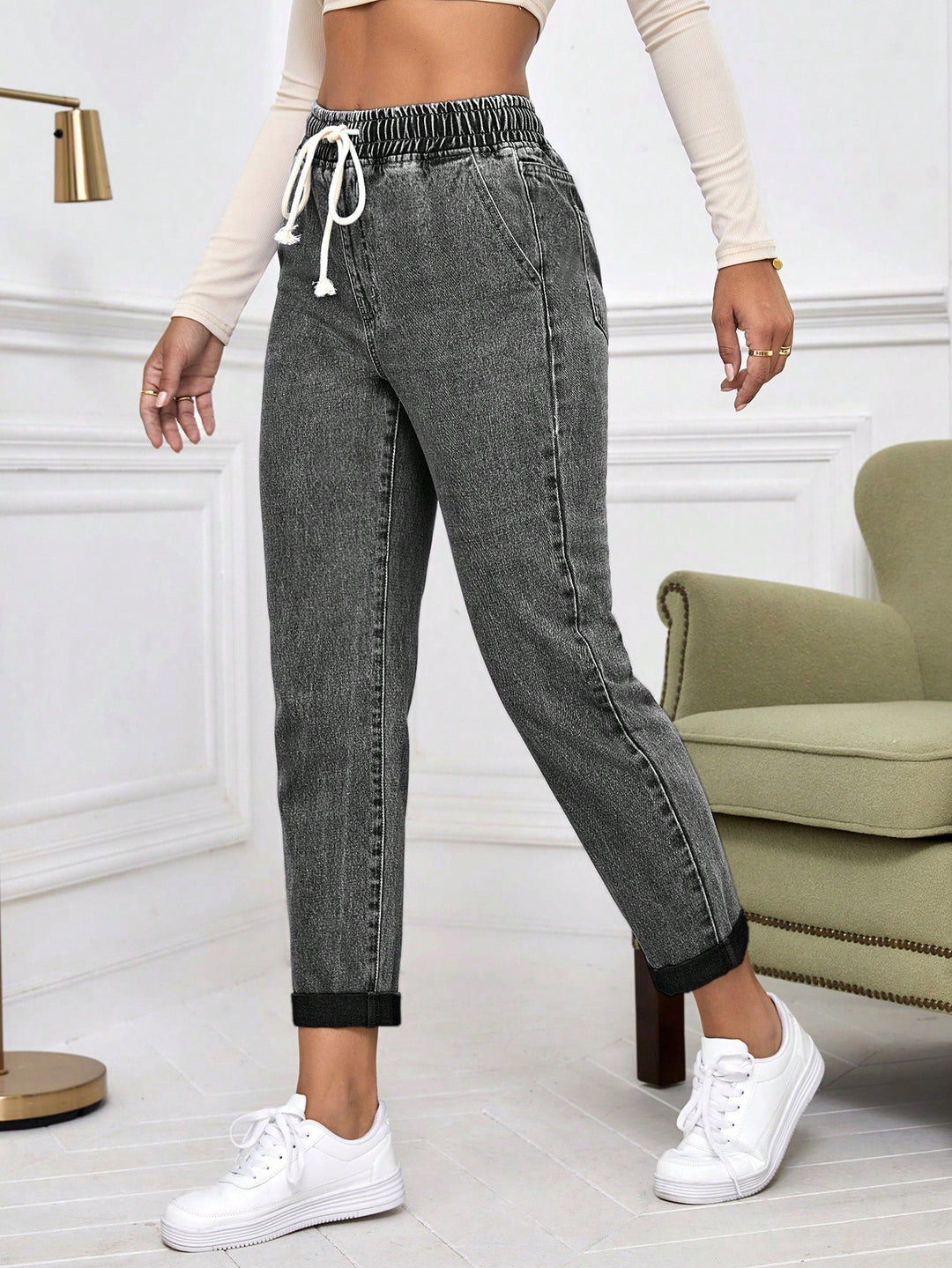 Jeans SHEIN, gri