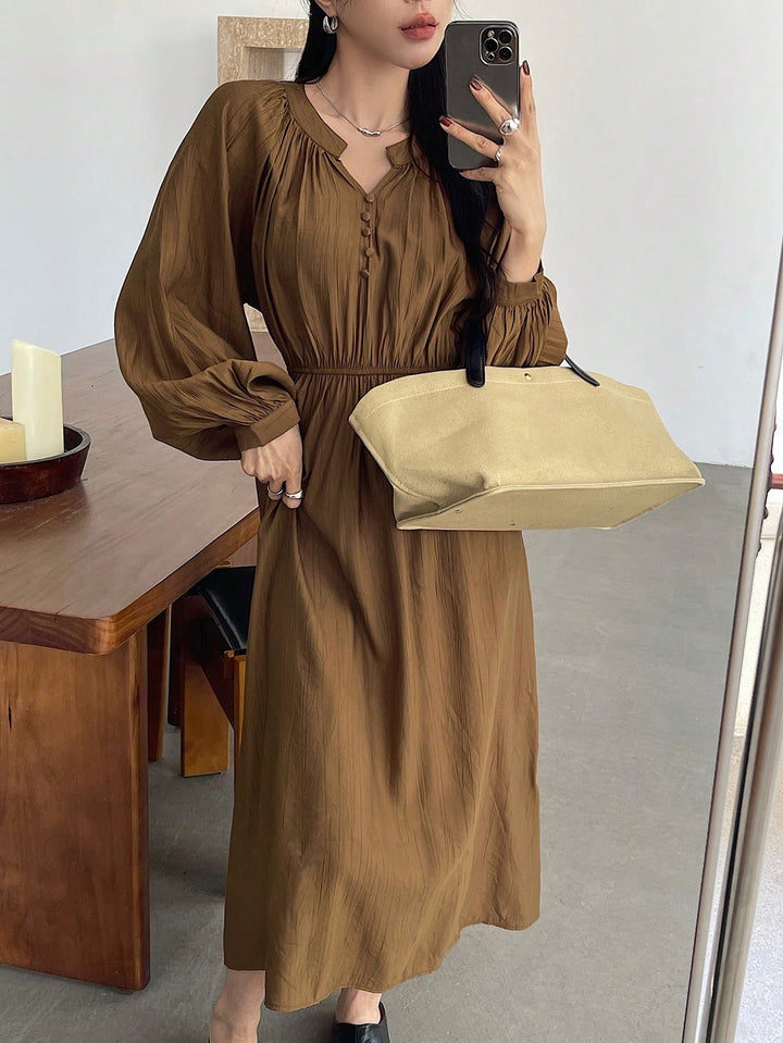 Rochie maxi SHEIN, maro