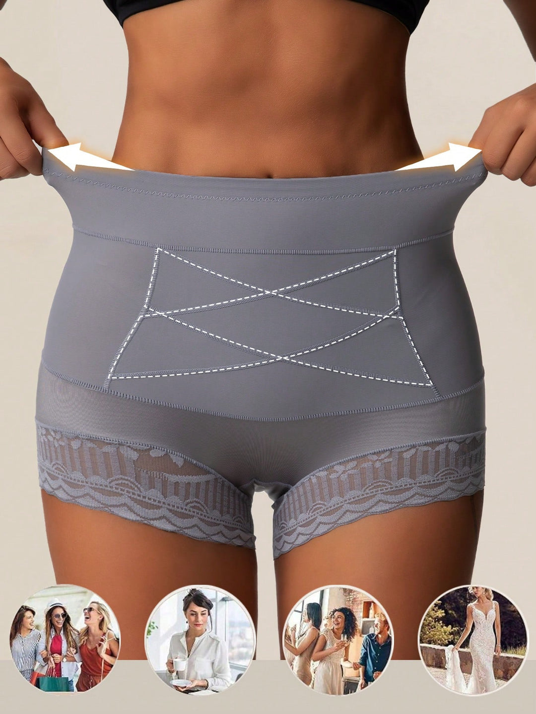 Lenjerie modelatoare SHEIN, gri