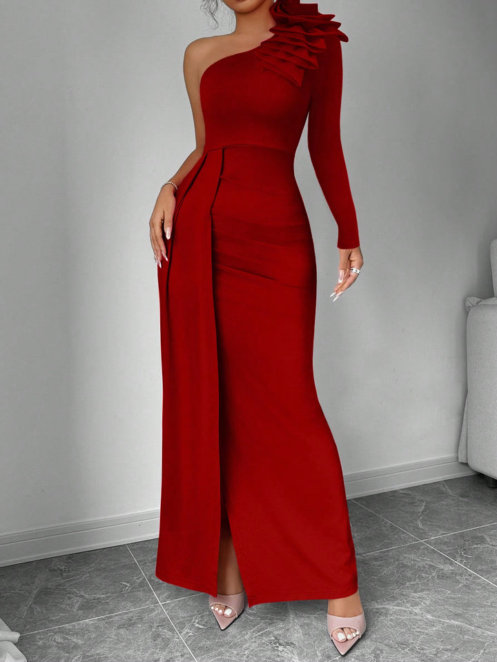 Rochie maxi SHEIN, vișiniu