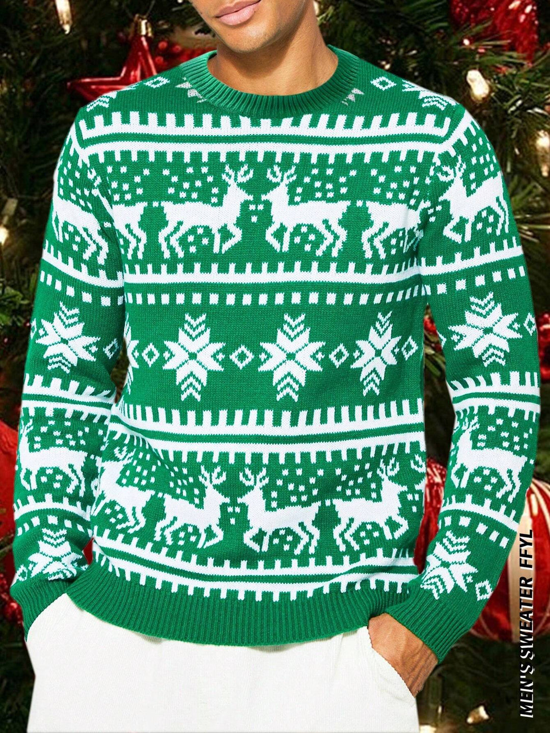 Pulover SHEIN, verde