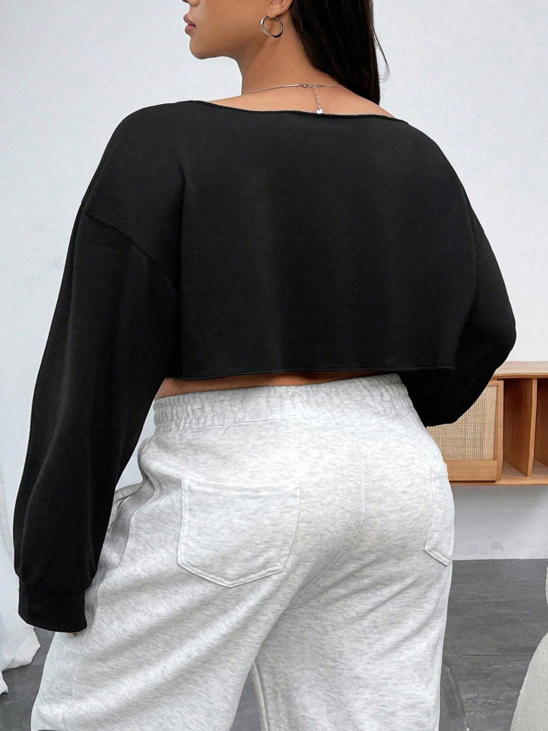 SHEIN blúz, fekete