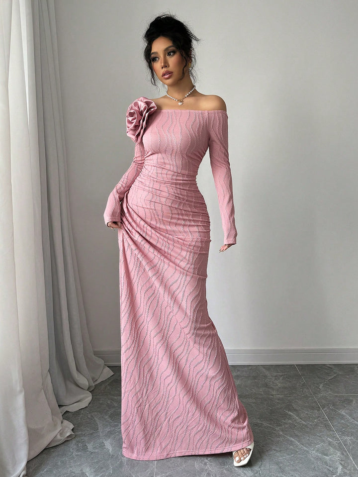 Rochie maxi SHEIN, roz