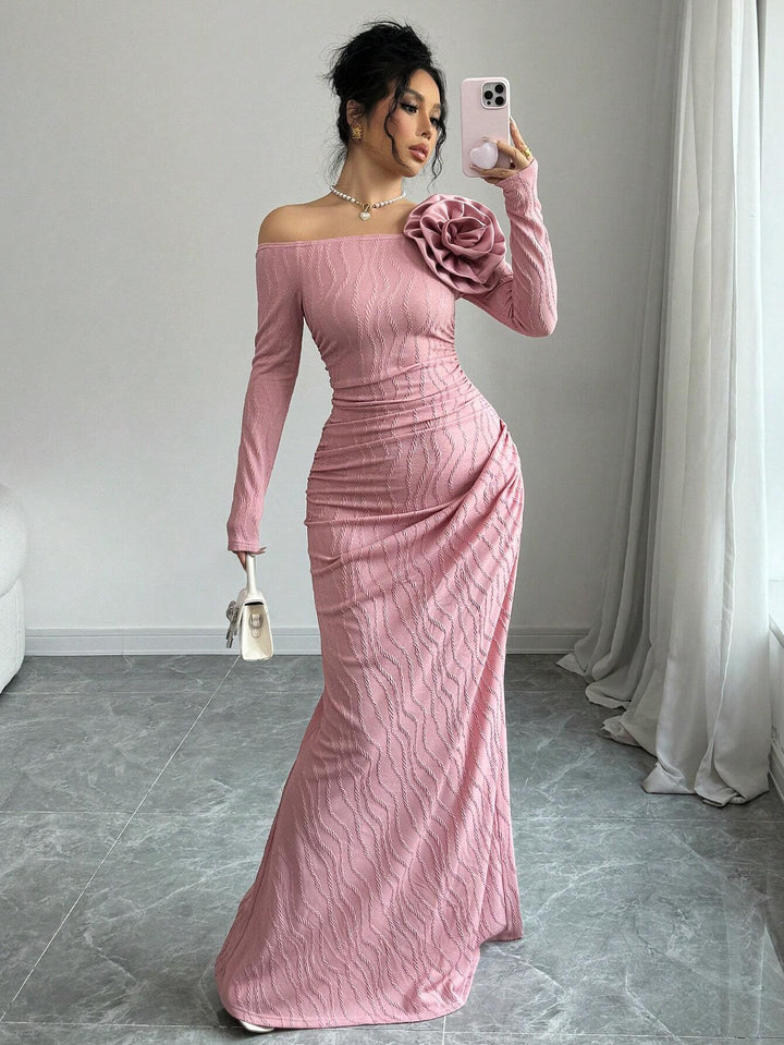 Rochie maxi SHEIN, roz