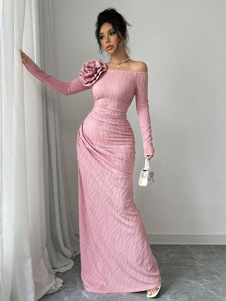 Rochie maxi SHEIN, roz