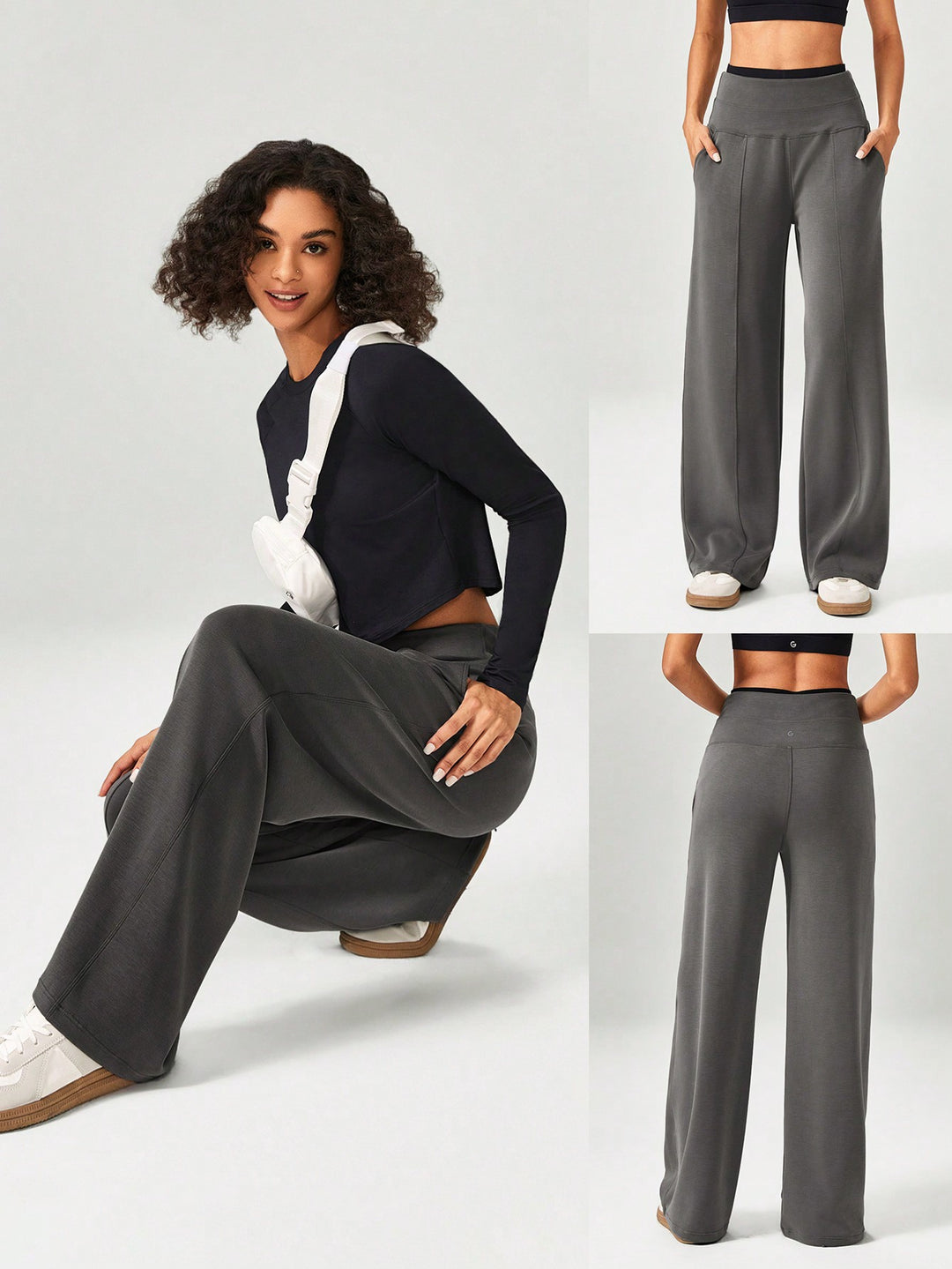 Pantaloni SHEIN, gri