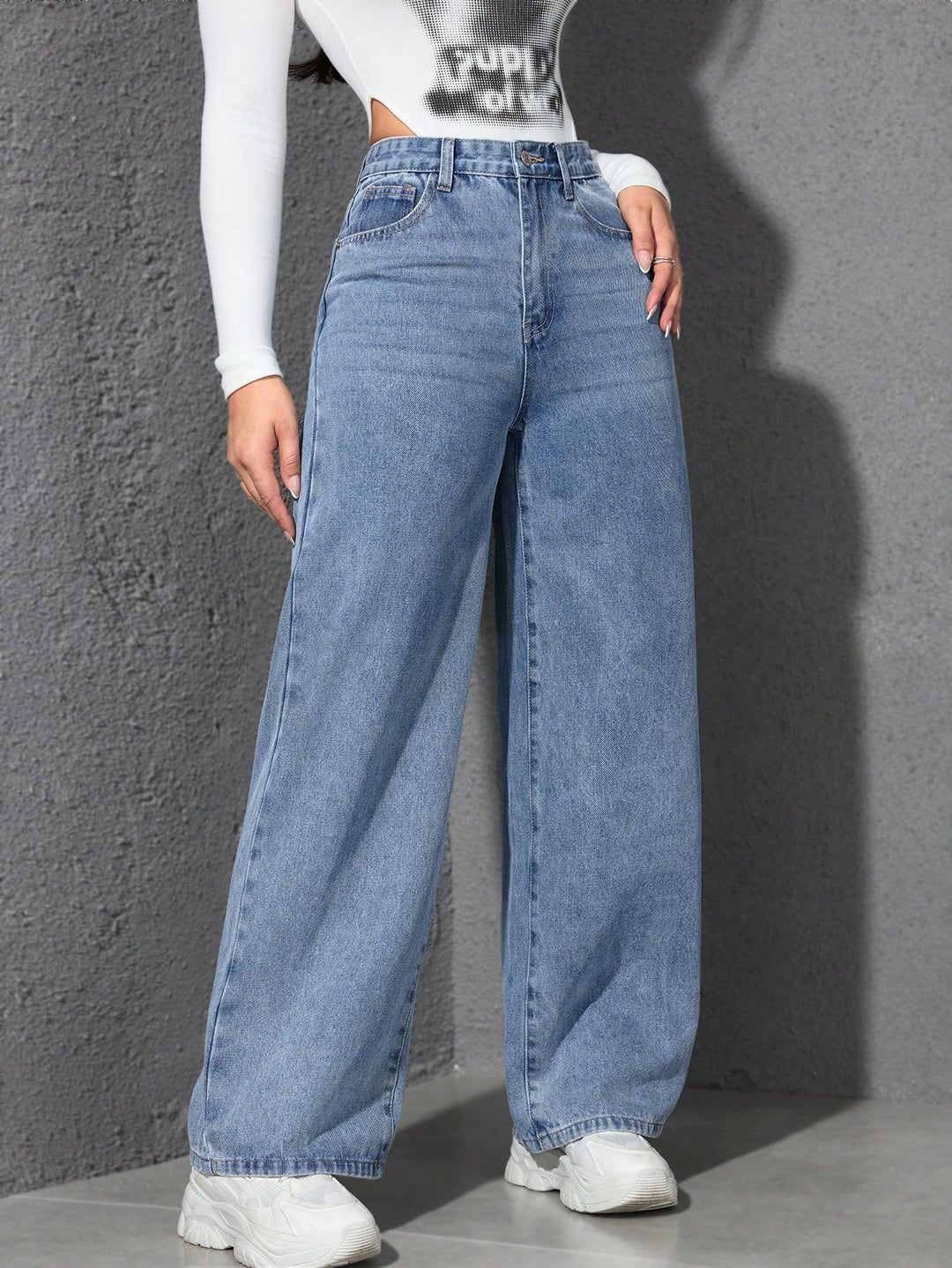 Jeans SHEIN, albastru
