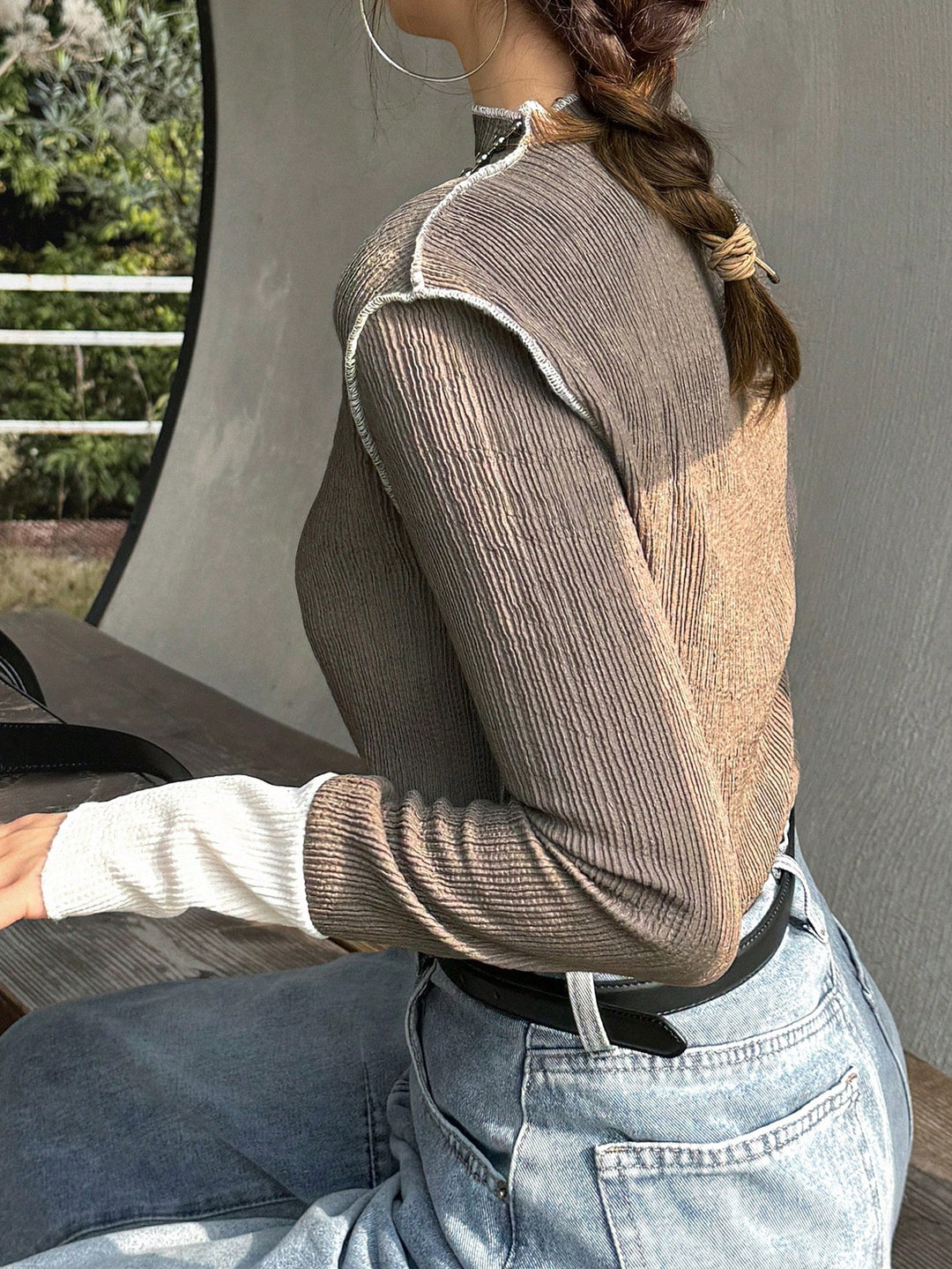 SHEIN szürke blúz