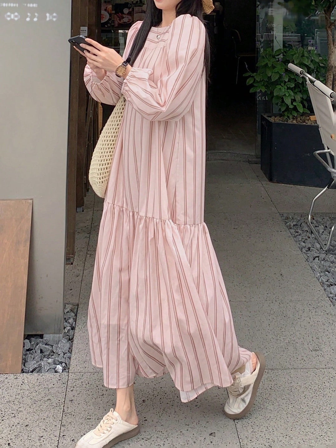 Rochie maxi SHEIN, roz