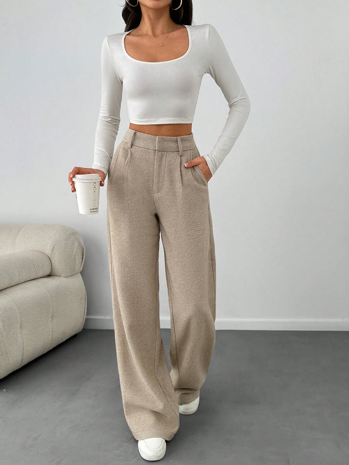 Pantaloni SHEIN, portocaliu