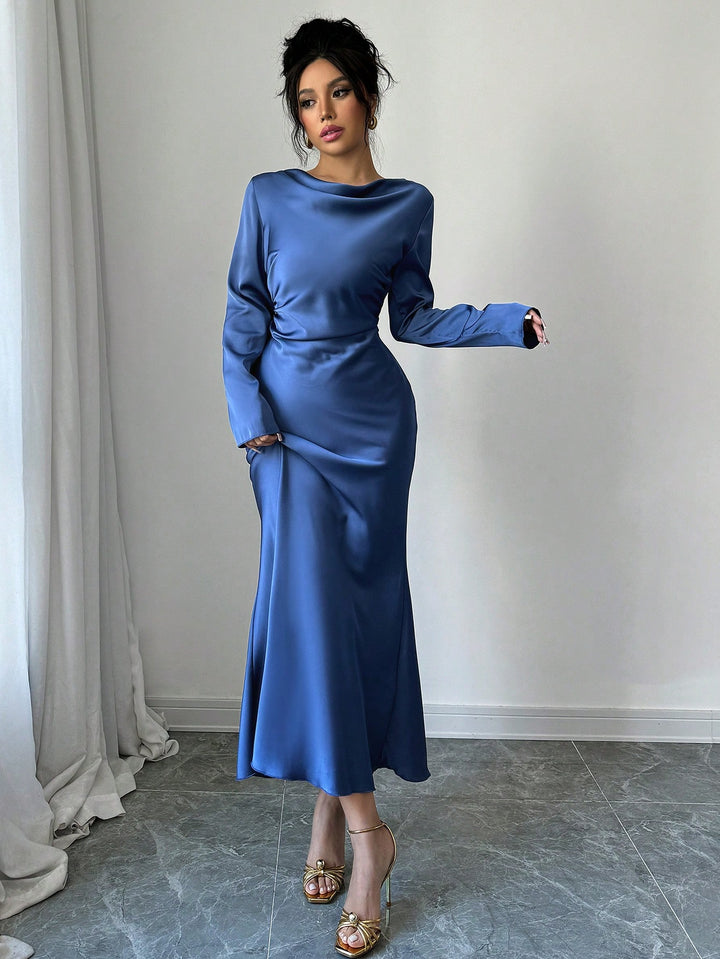 Rochie maxi SHEIN, albastru