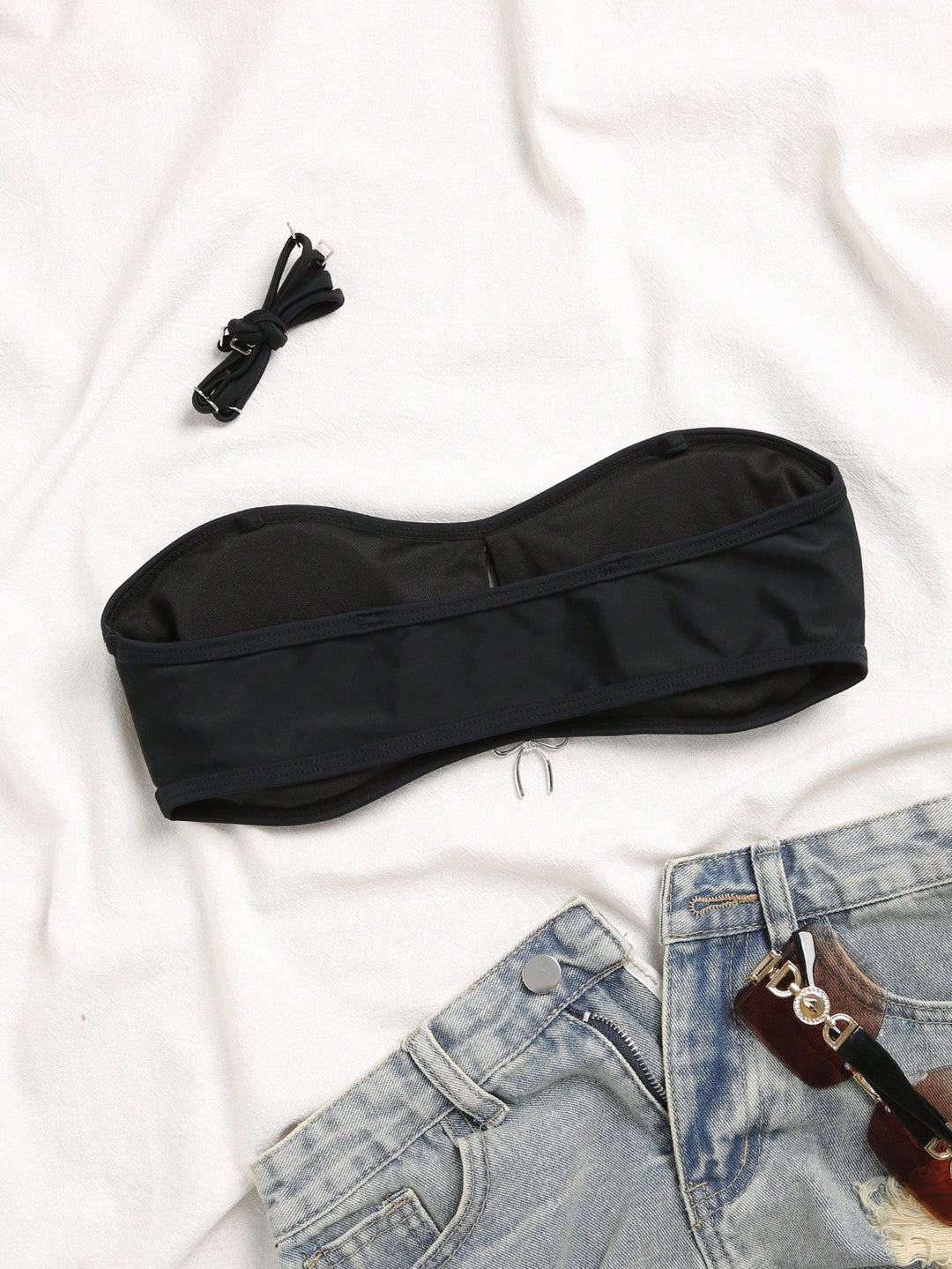 Sutien de baie SHEIN, negru