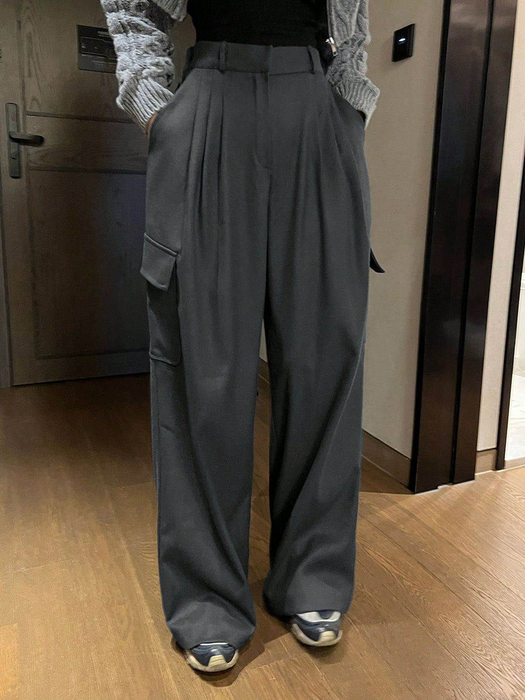 Pantaloni SHEIN, gri