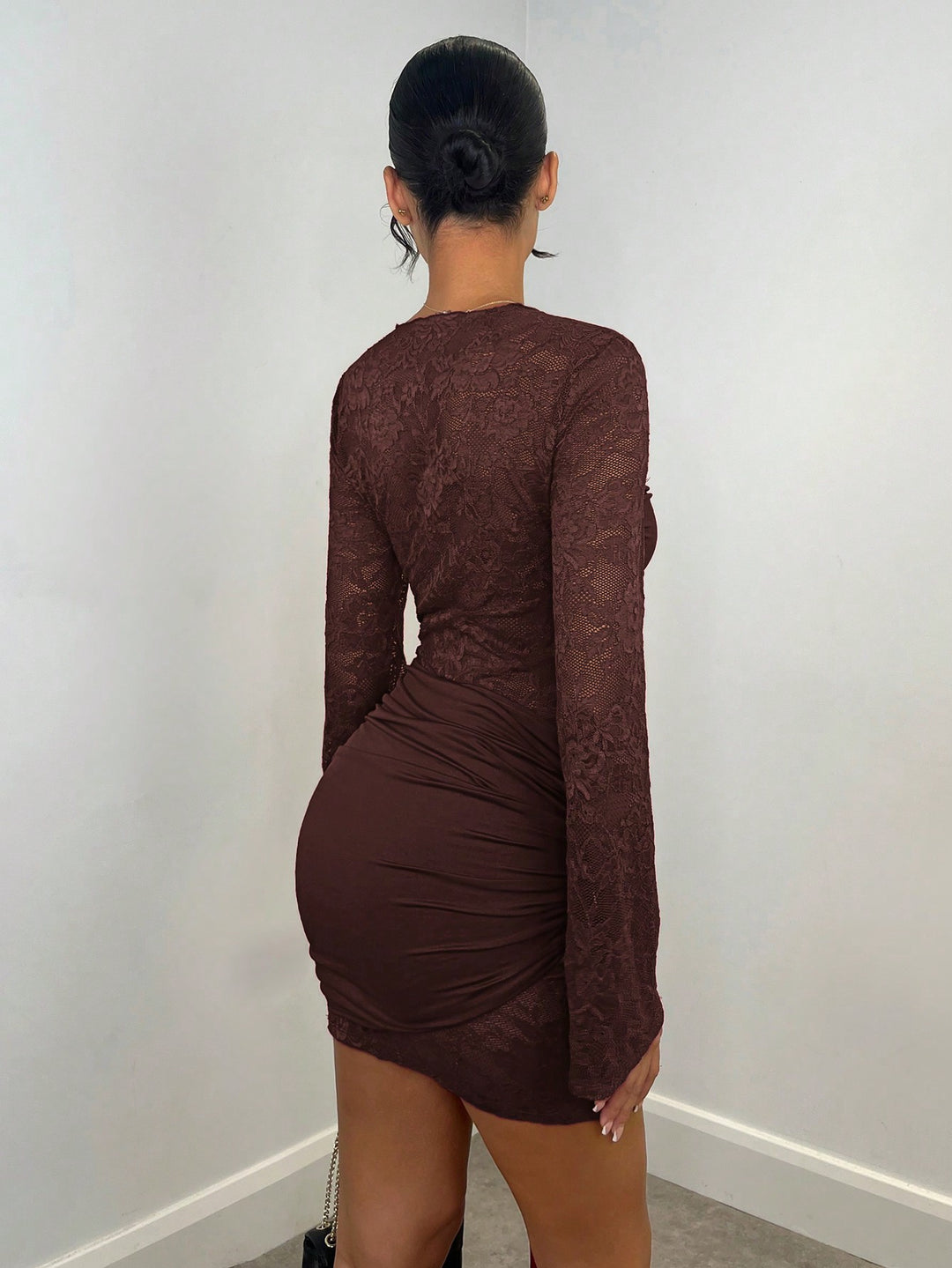 Rochie mini SHEIN, maro