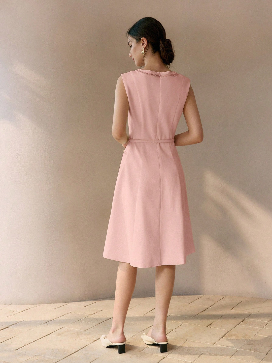 Rochie midi SHEIN, roz