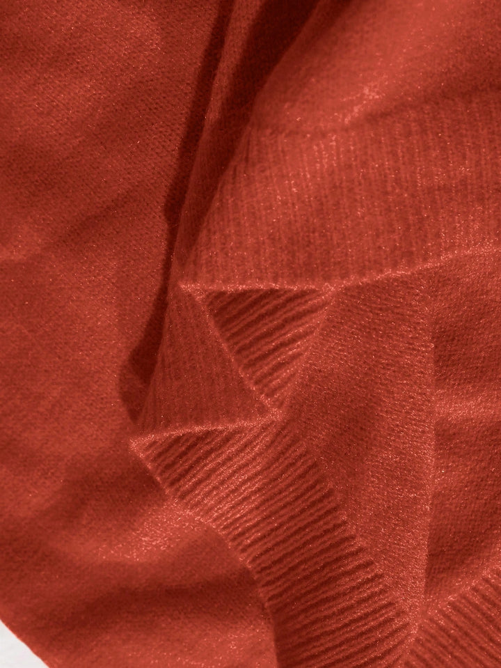 Pulóver Shein Curve+, téglapiros
