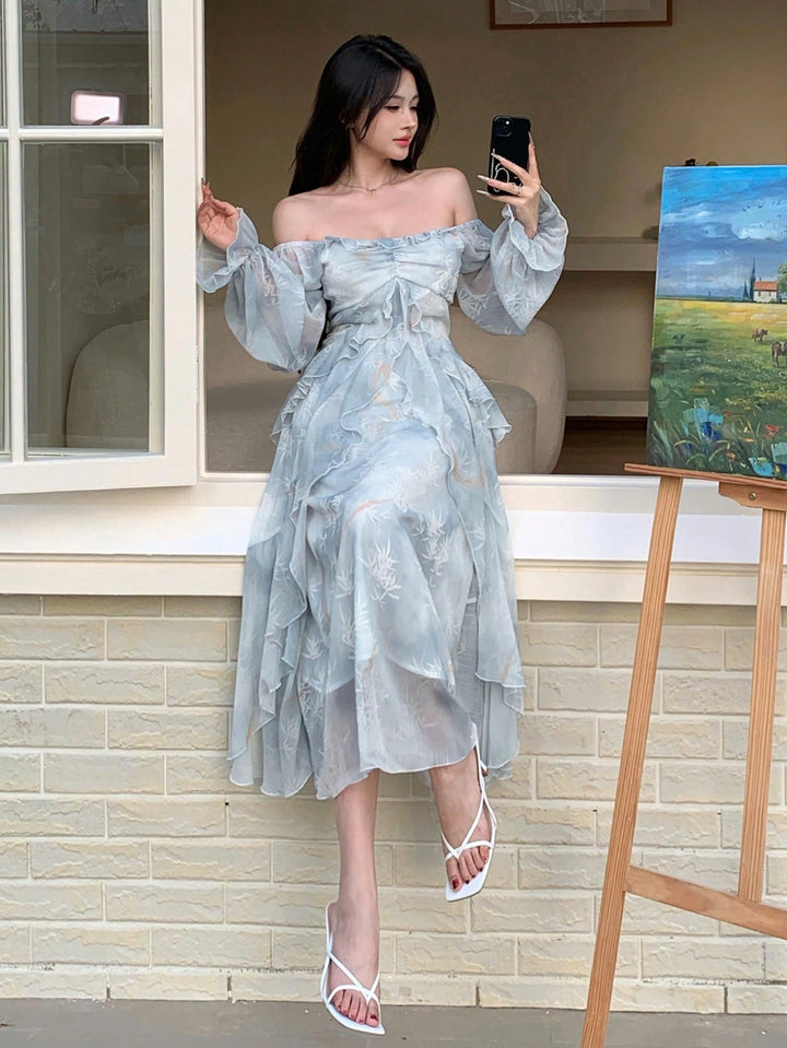 Rochie maxi SHEIN, albastru