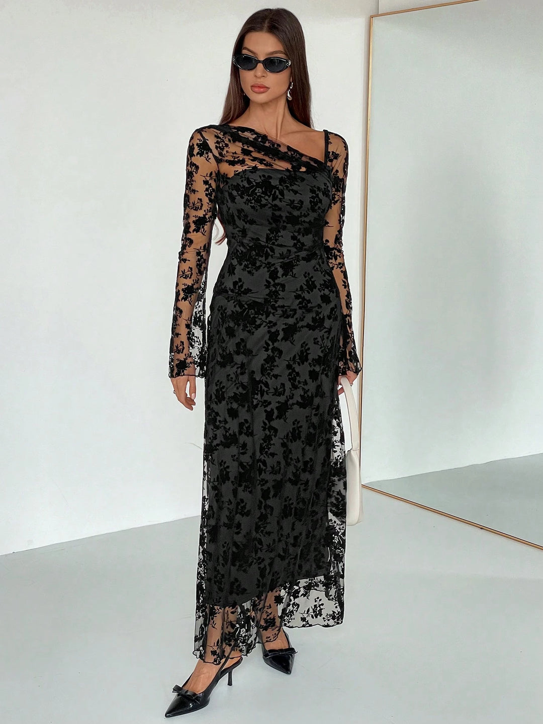 Rochie maxi SHEIN, negru