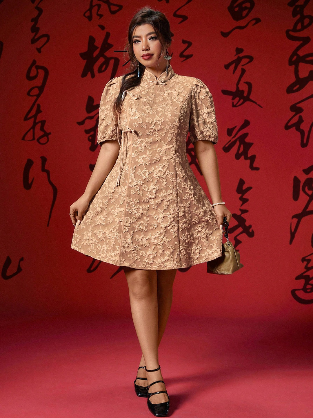 Rochie mini SHEIN, bej