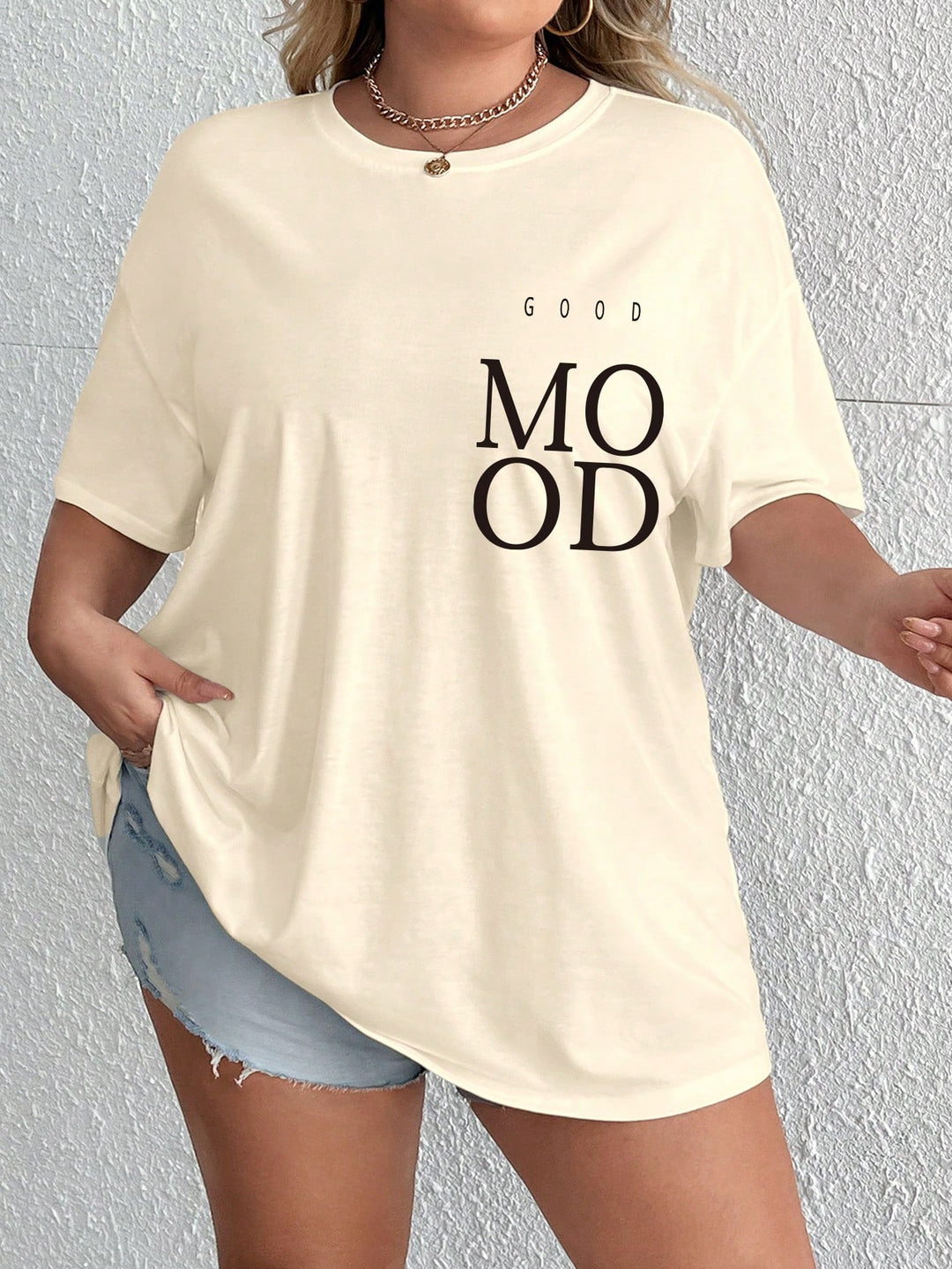Tricou SHEIN, bej
