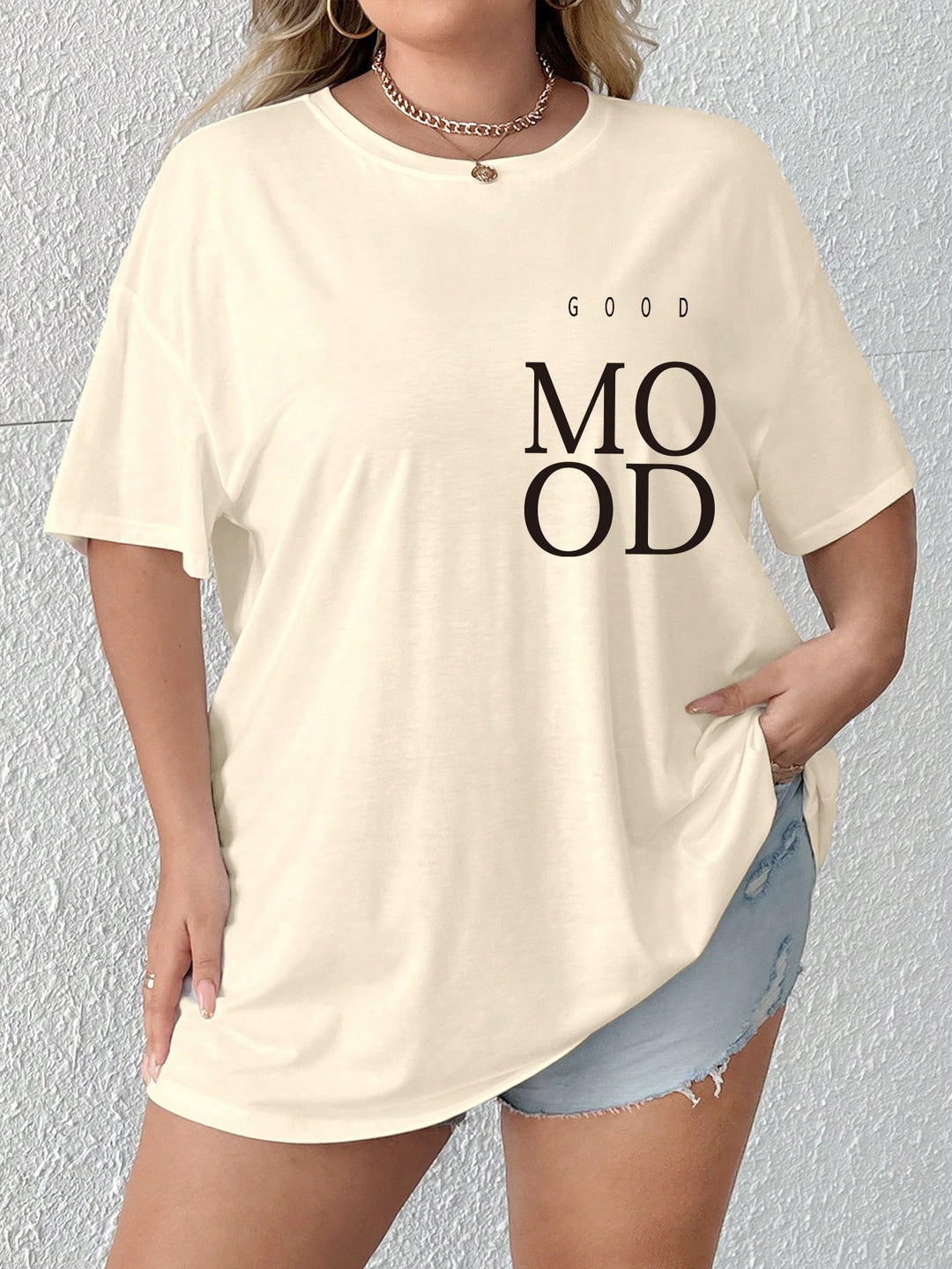 Tricou SHEIN, bej
