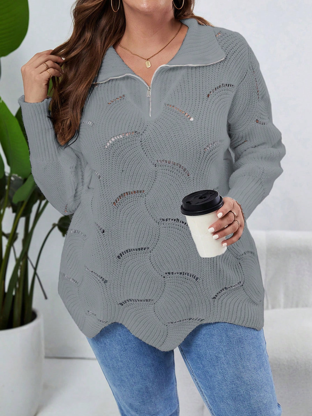 Pulover SHEIN, gri