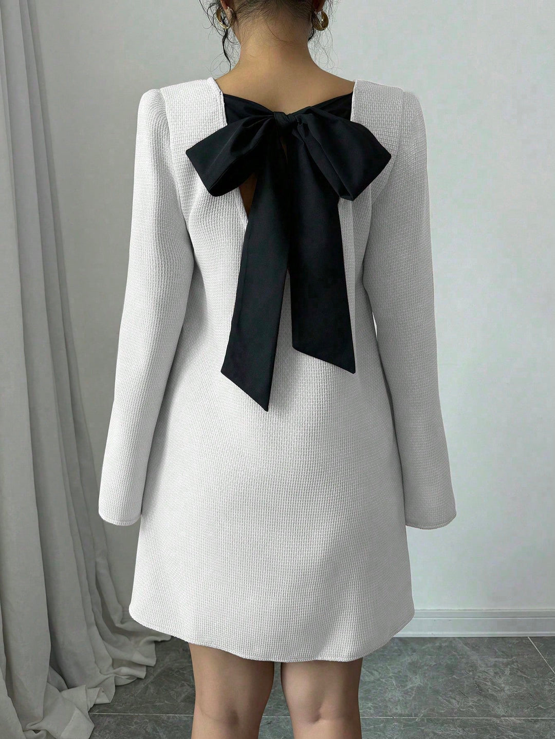 Rochie mini SHEIN, alb