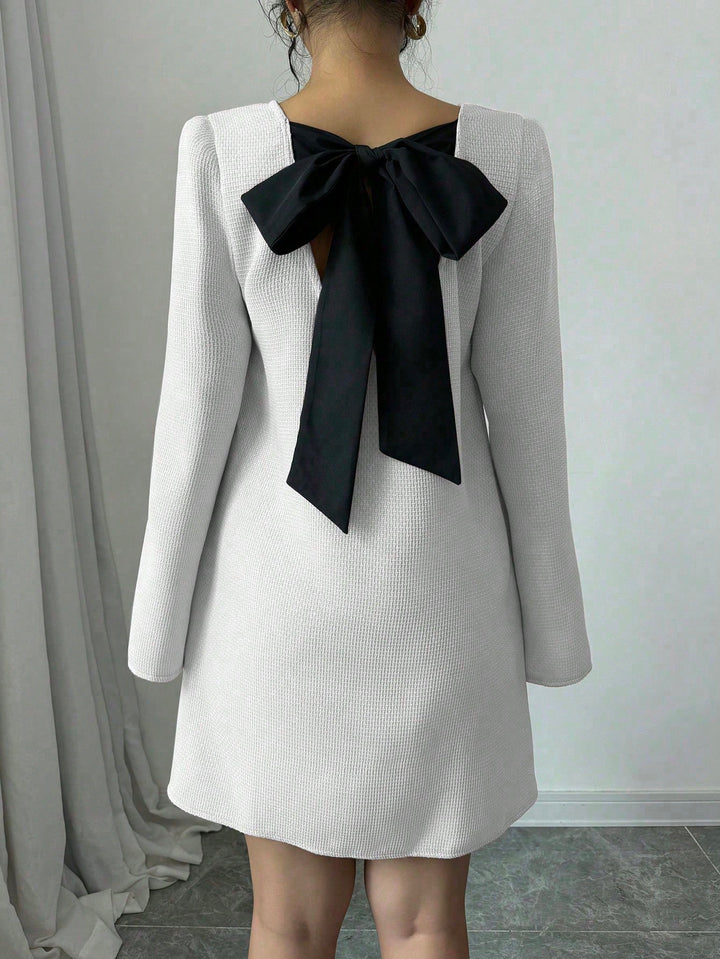 Rochie mini SHEIN, alb