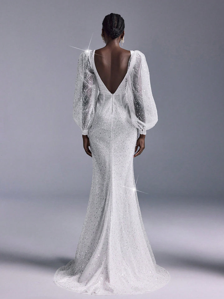 Rochie de mireasă SHEIN, alb