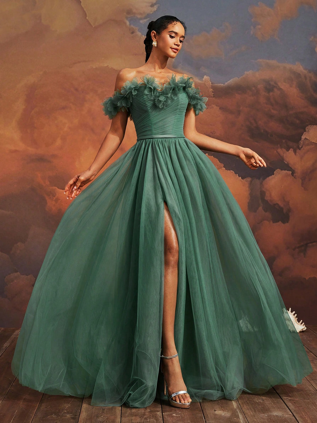 Rochie SHEIN, kaki