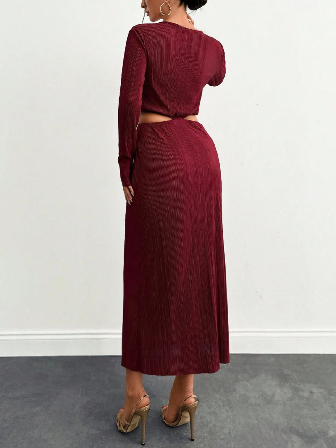 Rochie maxi Shein, vișiniu