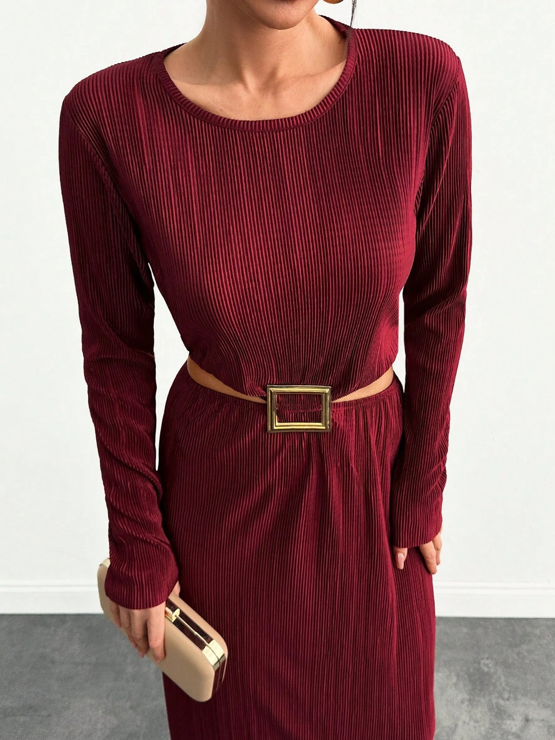 Rochie maxi Shein, vișiniu