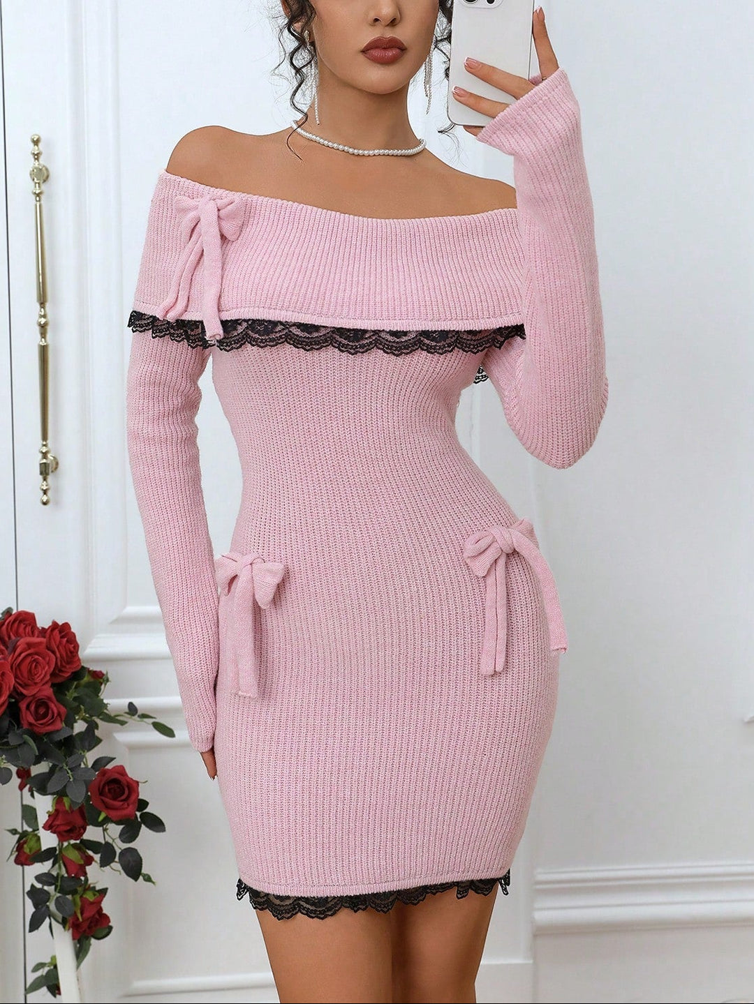 Rochie mini SHEIN, roz