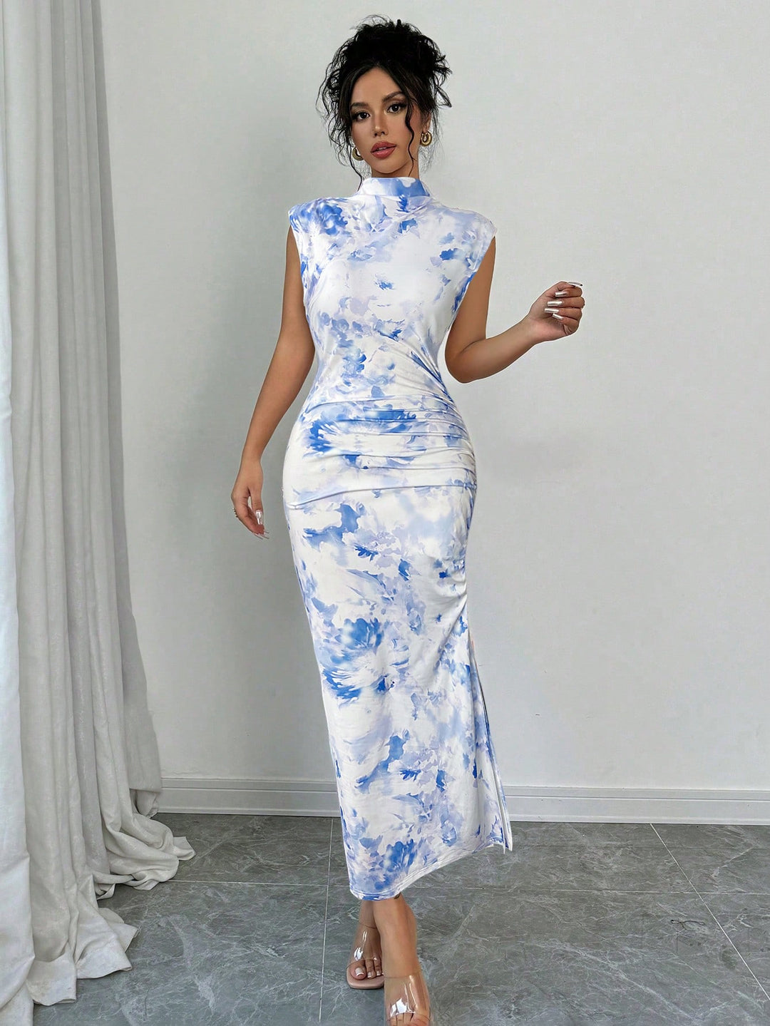 Rochie maxi SHEIN, albastru