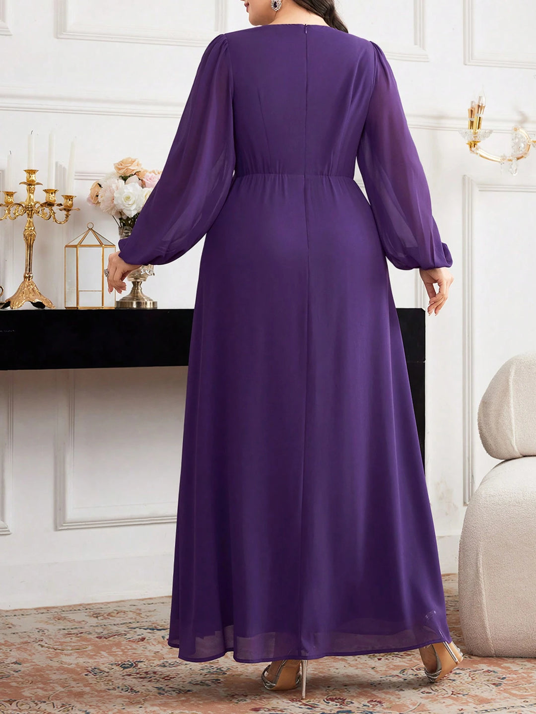 Shein midi ruha, lila