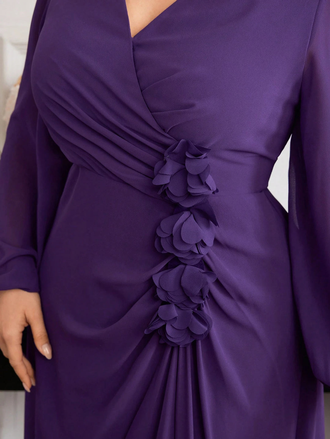 Shein midi ruha, lila