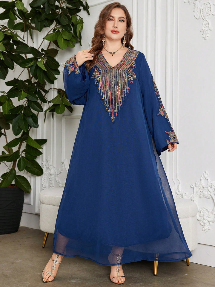 SHEIN maxi ruha, kék