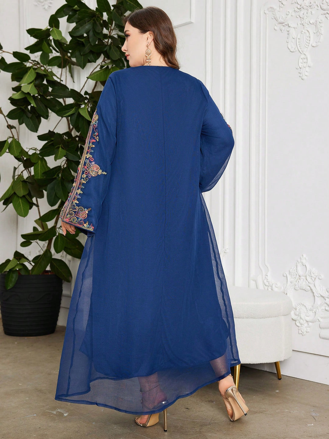 SHEIN maxi ruha, kék