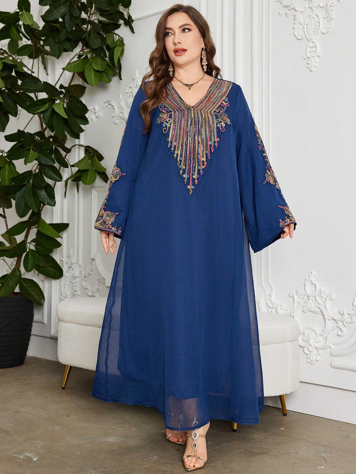 SHEIN maxi ruha, kék