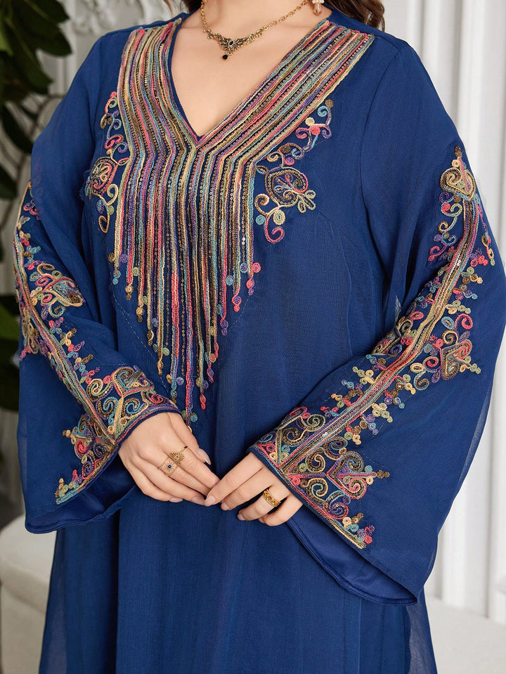 SHEIN maxi ruha, kék