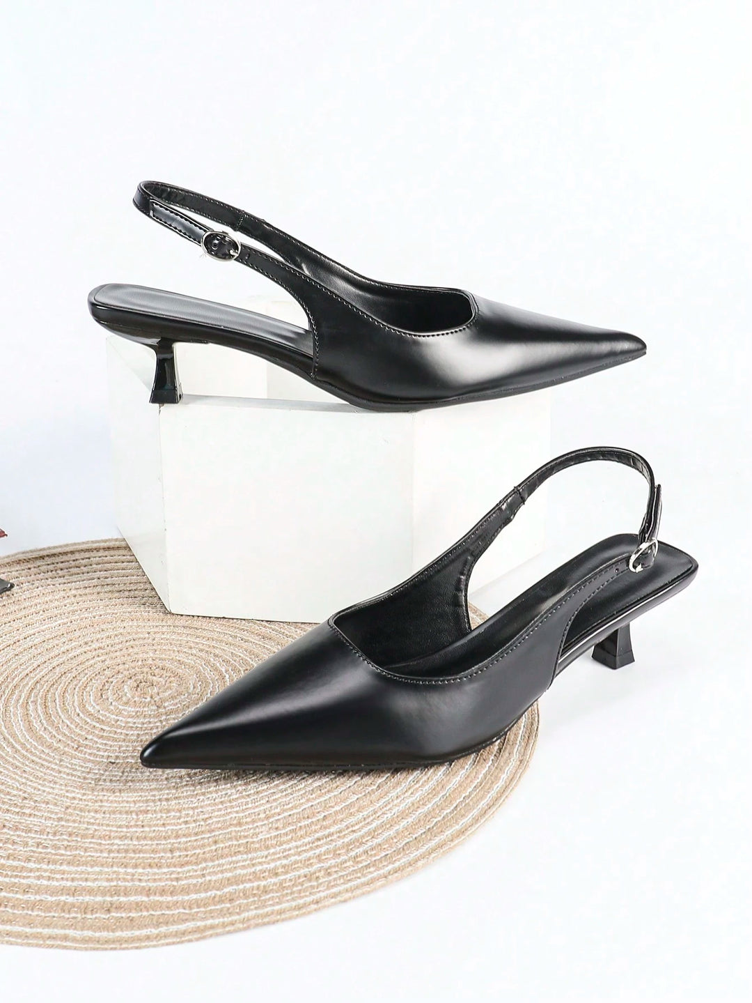 Pantofi cu toc SHEIN, negru